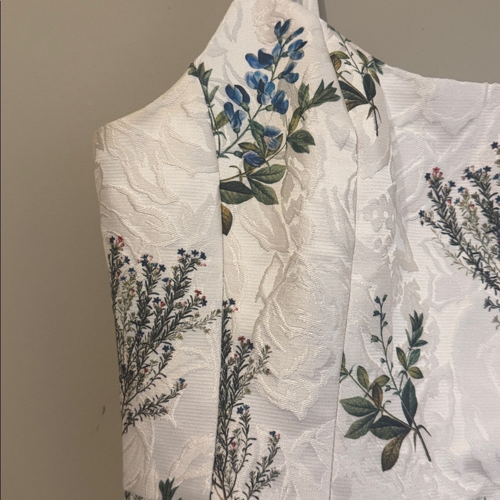 NWT- Sachin & Babi Kelsey Floral Jacquard Minidress, Pearl Panicle, size 12 - Picture 6 of 12